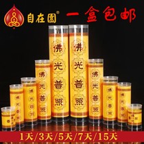 Free Garden 1 3 5 7 15 days plant ghee bucket candle butter lamp smokeless environmental protection for Buddha lamp wedding red candle