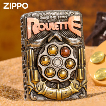 zippo Official genuine version windproof kerosene lighter Dangerous game roulette personality creative mens gift