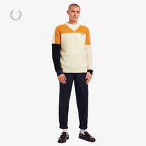 FRED PERRY MENS knitwear 2021 summer new British casual v-neck wool wheat ear top K1542