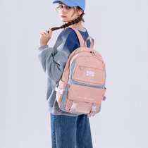 High Face Value Nylon Cloth Double Shoulder Bag Junior High School High School Students General Student School Bag Casual Large Capacity Backpack