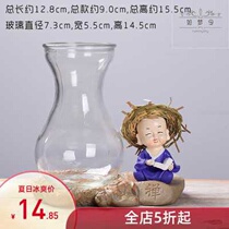 Hydroponic containers dishes transparent glass vases indoor bedrooms shops office computer tables decorative ornaments