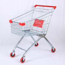 Liyu supermarket shopping cart 80L shopping mall convenience store European-style metal adult trolley shopping cart factory direct sales