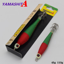 Japan imported YAMASHITA sea fishing boat fishing deep field speed attack special luminous Wood shrimp squid Hook 45g 113g