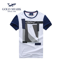 GOLD SHARK Golden Shark ATX21705 Short Sleeve Men Summer Half Sleeve Casual T-Shirt Printed Compassionate Man