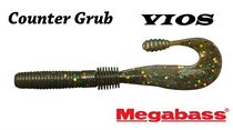 MEGABASS Soft Bait COUNTER GRUB vibration tufted tail shrimp smell Heavy 3 5 inch (8)