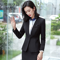 Norman Ji Long Sleeve Suit Business Commuter Ol Positive Dress Pure Color Minimalist Workwear Fashion High-end West Suit Female Tide