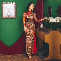 Etiquette shape clothing women cheongsam 2021 New classical training clothes show the Republic of China elegant group practice uniforms 138