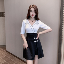 Foot Bath Pedicure physiotherapist workwear Temperament High-end Professional Tandem Dress Women Summer Massage Sauna Health Care Clothing