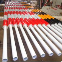 Aluminum alloy foam lock circular foam rod parking lot high-speed anti-collision fast lifting raising rail rail red and white