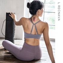  L RECNAVA sports underwear womens shockproof running gathering medium and high-intensity yoga fitness vest corset bra
