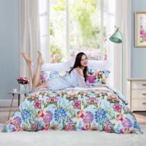 Fuana home textile Saint flower cotton four-piece cotton double bed goods 1 8m quilt cover sheet quilt cover