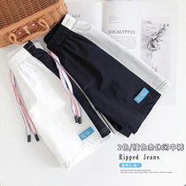 Green Children Pint Children 2021 Summer New Speed Dry Half Pants Breathable Loose Shorts Comfort 7 Pants Tide