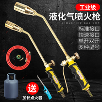 Liquefied gas fire gun burning pig hair spray gun Gas Natural Gas spray gun household high temperature head gun fire fire baking gun