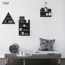 ins explosive wall hanging bookshelf cup holder Bar coffee bar coffee bar condiment rack storage rack storage rack decoration rack upper wall