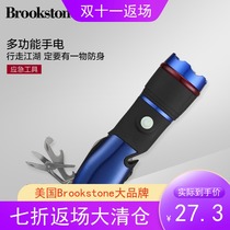American BROOKSTONE tool multi-function portable outdoor flashlight emergency combination tool saber bottle opener