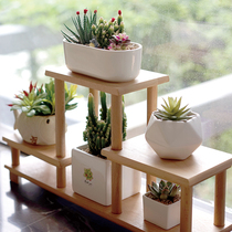 Modern Simple Plant Flower Stand Tabletop Small Potted Flower Rack Tea Table Dining Table Bay Window Small Flower Pot Storage Rack Green Plant Rack