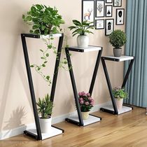 Z Type Iron Art Flower Shelf Living Room Balcony Interior Decoration Flower Shelf Home Floor Outdoor multilayer green radish flower pots shelf