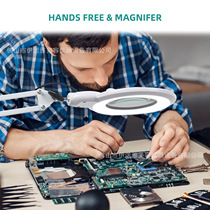 LED beauty floor lamp without shadow and cold light magnifying glass tattooed mealy eyebrow tattooed eyebrow with vertical textured embroidery