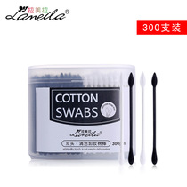 Lamela double-headed cotton swab black and white two-color makeup remover cleaning beauty tools Cotton stick will be robbed every day