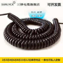 2 core spiral cable spring wire power core 23468 core scaling line 2 core 0 5mm 0 75 1 5 square