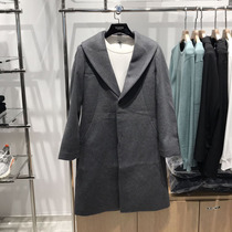 The Wick family micro high mens wool coat autumn winter new trend coat coat men lapel wool coat jacket X