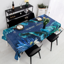 ins style American waterproof tablecloth chenille suede living room table cover cloth coffee table desk dust cloth round tablecloth