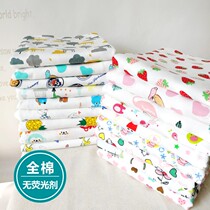 Pure cotton baby knitted fabric cotton baby a cartoon printed autumn pants pajamas bag cotton clothes fabric