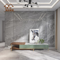 Bamboo and wood fiber integrated wall panel decoration hotel living room high-grade gray imitation rock marble background wall panel