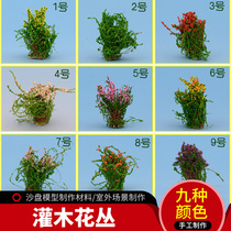 DIY handmade materials sand table construction field plant landscape ornaments ground flowers and plants simulation model shrubs