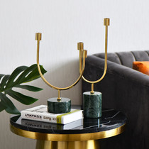 Nordic Candlesticks Creativity Home Swing room Dining Room Dining Room Wine Cabinet Tabletop Marble Series Decorations
