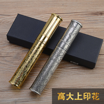 Large size COHIBA cigar TUBE SEALED metal tube Single snow plus portable moisturizing box AVAILABLE in two colors 