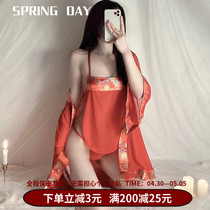 Spring Day Private Lay sexy belly-style lingerie Spice Fire Ancient Pyjamas Bed bed Teasing Temptations