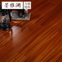 (Dapan Home) Moyalan Africa Ghana round bean pure solid wood floor lock 18mm geothermal floor heating