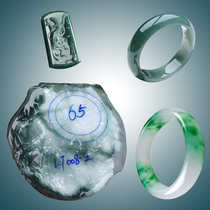 Sheng Yunlongteng Myanmar natural jade original stone jade bracelet semi-bright material ice glutinous seed sunny green violet