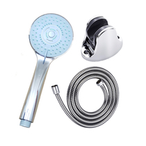 Plastic electroplating universal shower head suit adjustable head shower bath water heater bathing hands with shower Home fluffy