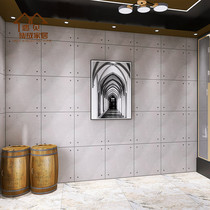 Spot bamboo and wood fiber integrated wall panels Imitation cement wall panels Company bar gym industrial wind ceiling gusset