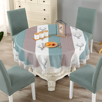 Large round tablecloth dining table chair set set round table cloth hotel restaurant table cloth round table tablecloth table cloth artist home