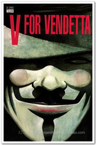 V-Vendetta movie poster original authorized art movie decorative painting