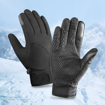 Male Warm Gloves Gapped Cotton Gloves Men Thickened Anti-Chill Riding Autumn Winter Touch Screen Sport Outdoor Bicycling Gloves