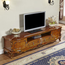 European-style TV cabinet modern minimalist coffee table TV cabinet combination solid wood TV cabinet small apartment economical TV cabinet
