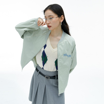 8 8 8 20 points New items 9 5 fold) omont American retro baseball clothes Women 2022 Fall New Casual Jacket