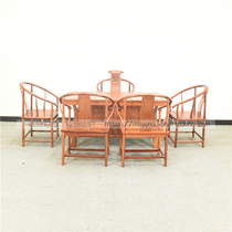 Big fruit red sandalwood tea table tea table Burmese rosewood tea table and chair combination mahogany Kung Fu tea table tea table and chair combination