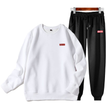 Sports set men 2021 autumn and winter New sweater trend casual handsome youth men autumn two-piece set