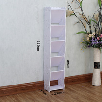 Simple door slippers ultra-thin shoe rack home vertical narrow mini simple bathroom oblique small shoe cabinet save space plastic