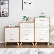 Three four five drawers drawer type wall storage cabinet simple modern six-chest storage bedroom living room aisle cabinet