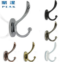 Ding perforated clothes hook wall hanging coat hook curtain kitchen adhesive hook door behind phoenix tail big clothes hook Wall clothes hook metal