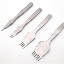 Hand-made leather punch Ling chopper set teeth polished stainless steel leather punch special stainless steel