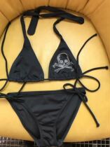 Black sexy bikini lacing big chest small breasts bigger in the European and American swimwear net red with the same burst