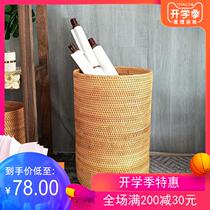 Vietnam Fuji Handicrafts Trash Chinese Style Studio Basket Scroll Scroll Flute Card Painting Painting Paperback