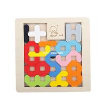  3D Wood Puzzle Adult Kids Geometric Wooden   Tangra